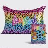 Lisa Frank x Kitsch Satin Pillowcase in Rainbow Leopard